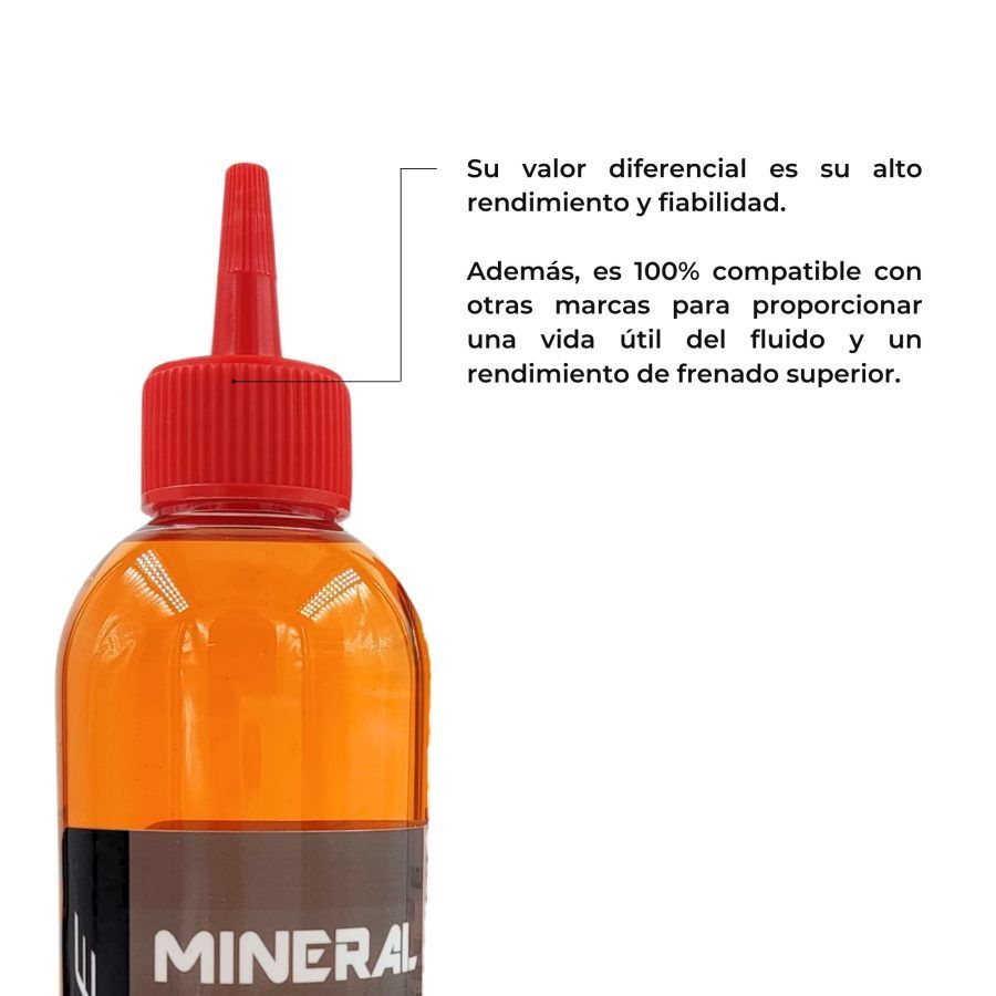 Ventajas de usar el líquido de frenos mineral rojo.