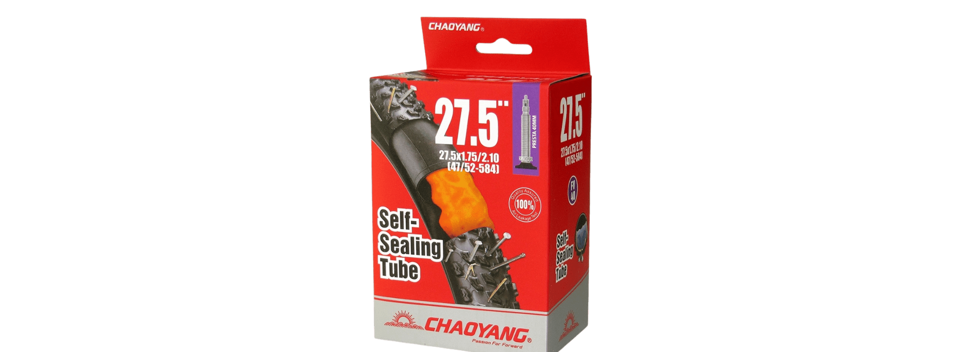 Cámara anti pinchazo Chaoyang 27,5" x 1,75/2,10 válvula F/V 40 mm